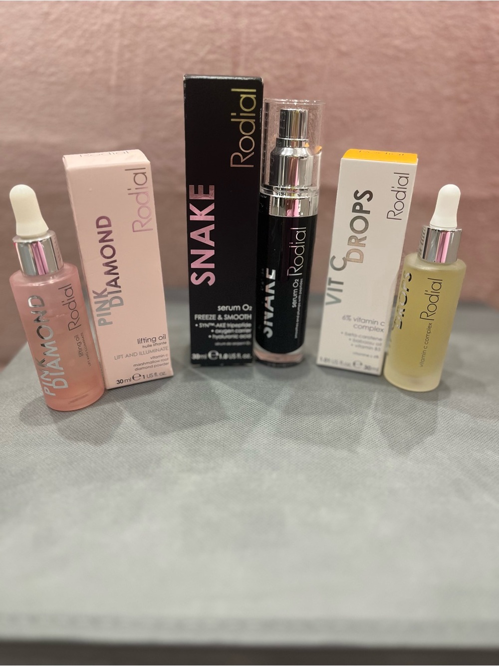 RODIAL Skincare Bundle 3 piece Full Size Serum, Vitamin C, Oil NEW $309 retail